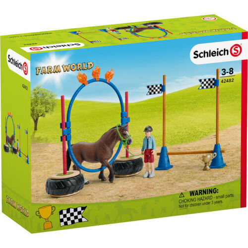 Schleich Farm World Pony Agility Race Toy Figure SC42482 **