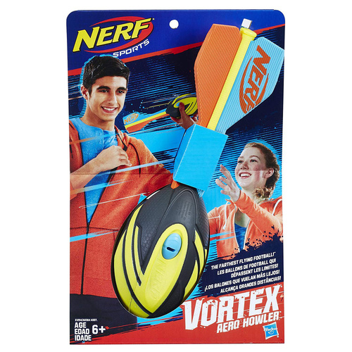 Nerf Sports Vortex Aero Howler Football Yellow Black