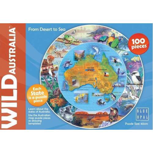 Blue Opal Wild Australia From Desert to Sea Jigsaw 100pc Puzzle 01976 **