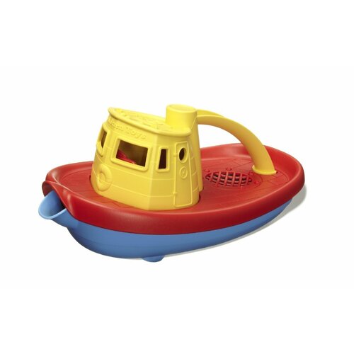 Green Toys Tug Boat 100% Recycled Plastic Assorted Colours One Supplied GY014