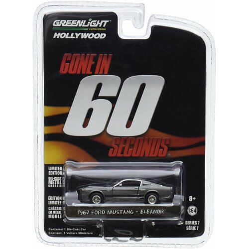 Greenlight Gone In Sixty Seconds 1967 Mustang 'Eleanor' Movie 1:64 Scale