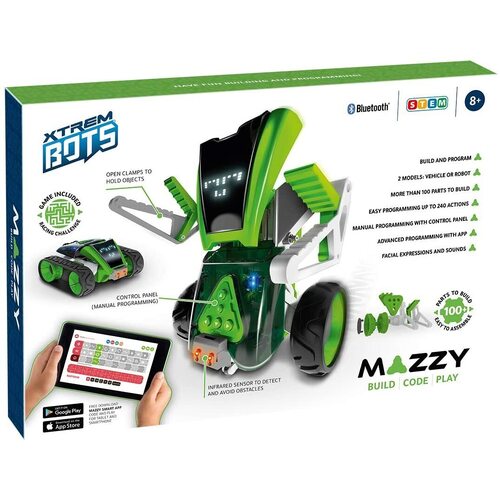 Xtrem Bots - Mazzy Buildable & Programmable Toy Robot Kit XT380851