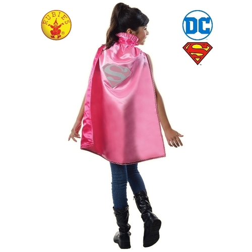 DC Comics Supergirl Pink Cape Costume Dress Up Child 6+ 5222 **