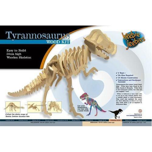heebie jeebies Tyrannosaurus Large Wood Kit 1014