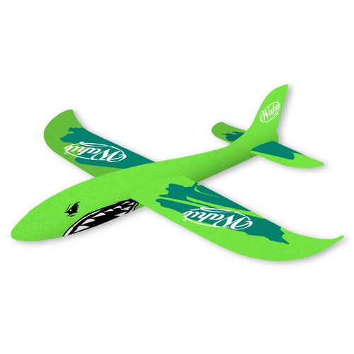 Wahu Sky Drifters foam glider plane 48cm x 48cm flies up to 25m 603010
