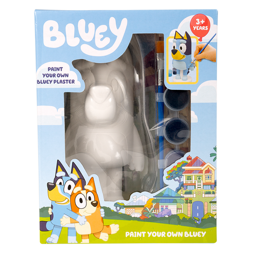 Bluey Paint Your Own Bluey Plaster inc paints and brush
